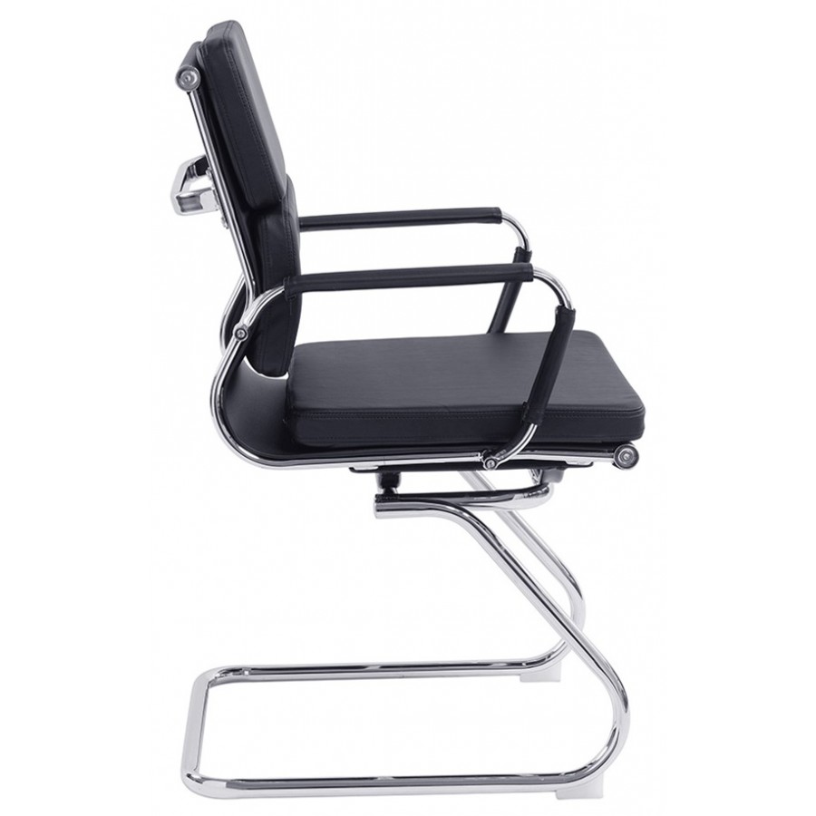 Avanti Medium Back Leather Cantilever Chair